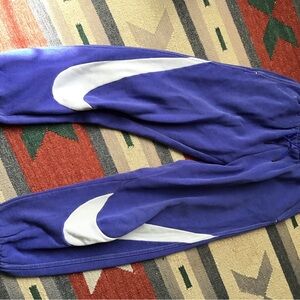 Nike sweats purple small